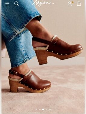 Sezane Taylor Clogs in Chocolate